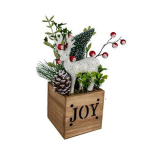 Christmas Wooden Box with Berry Tree